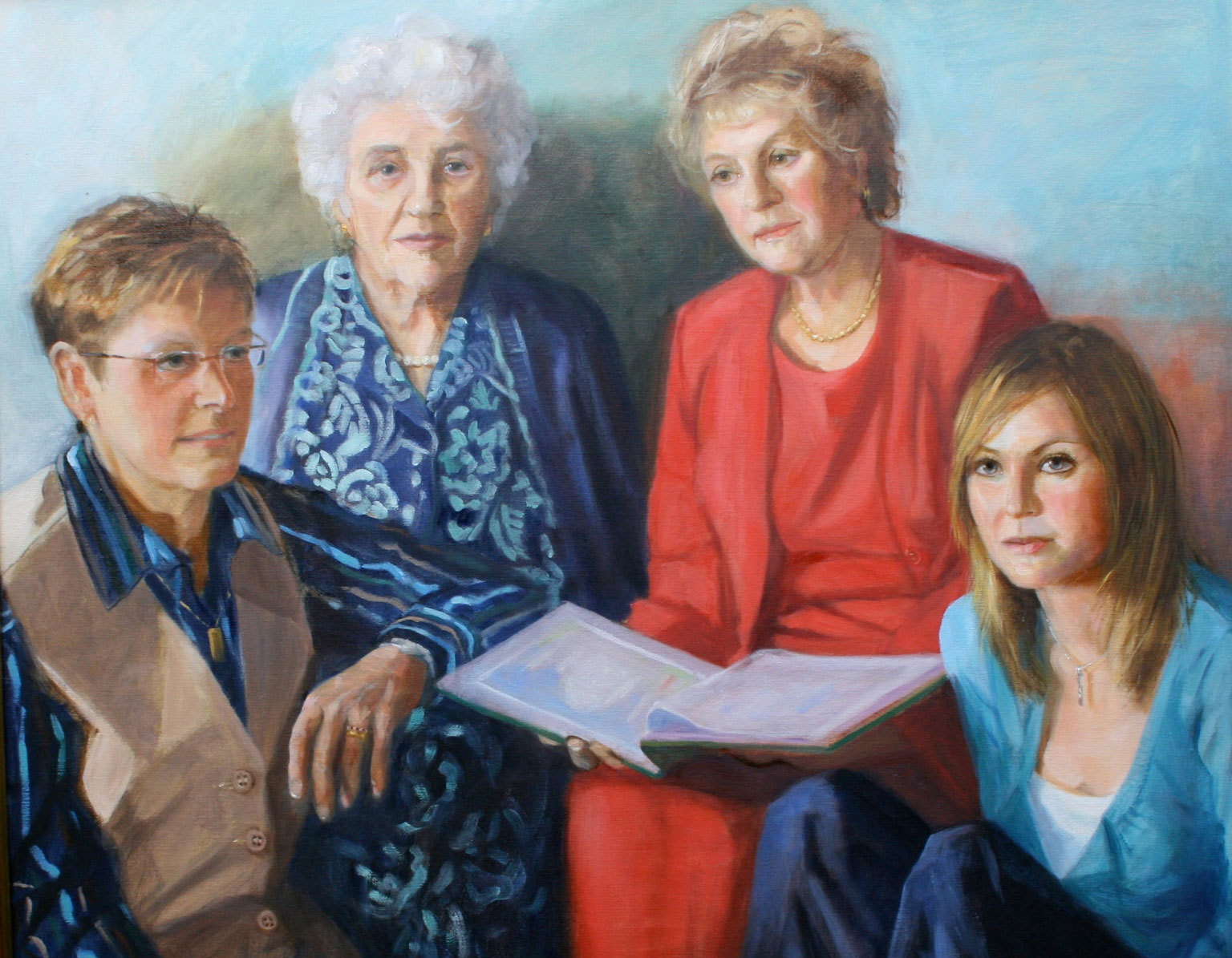 Four generations of the women of a family